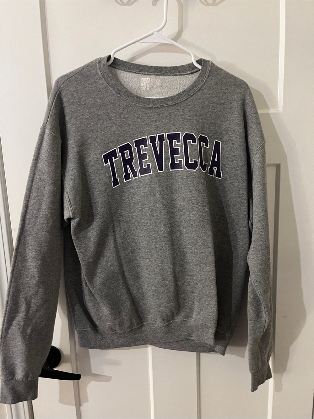 On Mission Grey Crewneck Pullover